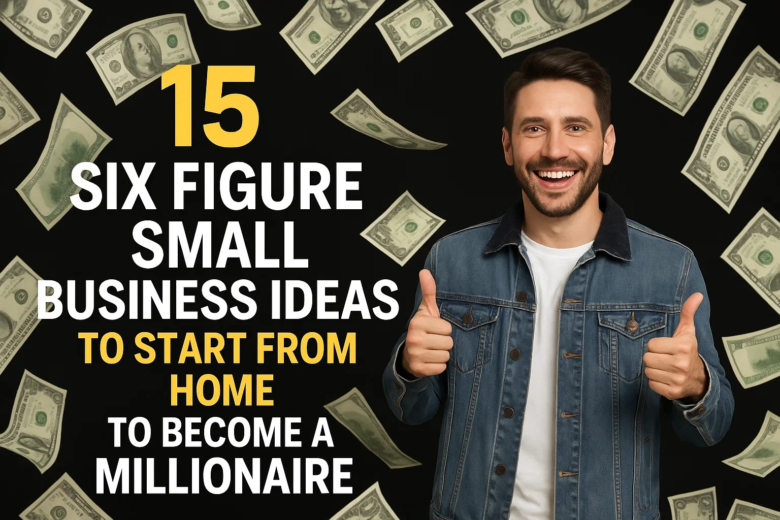 15 Six Figure Small Business Ideas to Start From Home to Become a Millionaire